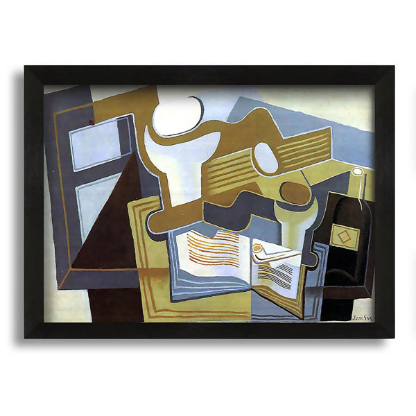 Ivy Bronx Juan Gris Guitar And Fruit Bowl 3 Framed Print Wayfair.co.uk